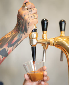 Close up image of the Tap Bar installation pour